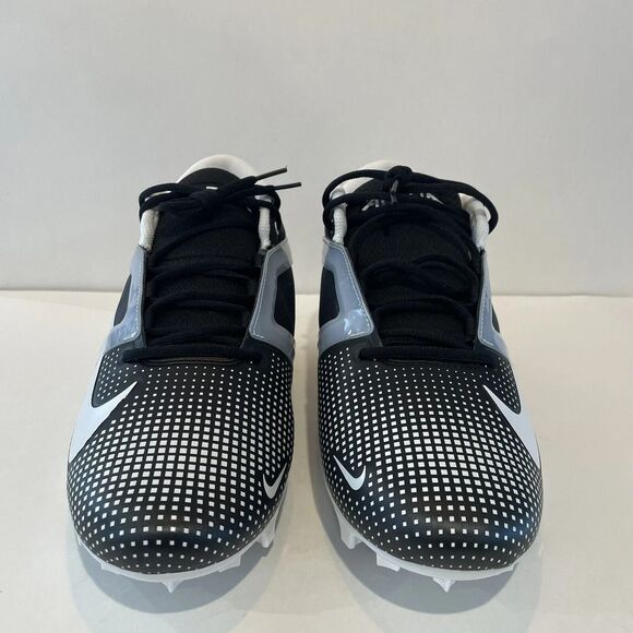 Nike Alpha Menace 4 Pro Black White Football Cleat Men’s Size 12.5 !